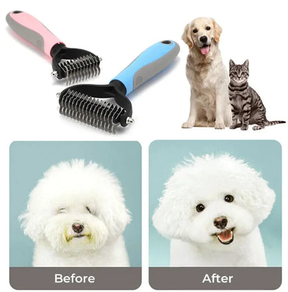 Dual-Sided Pet Grooming Comb